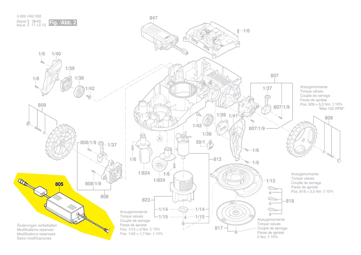 Transformateur électrique pour Indego Bosch